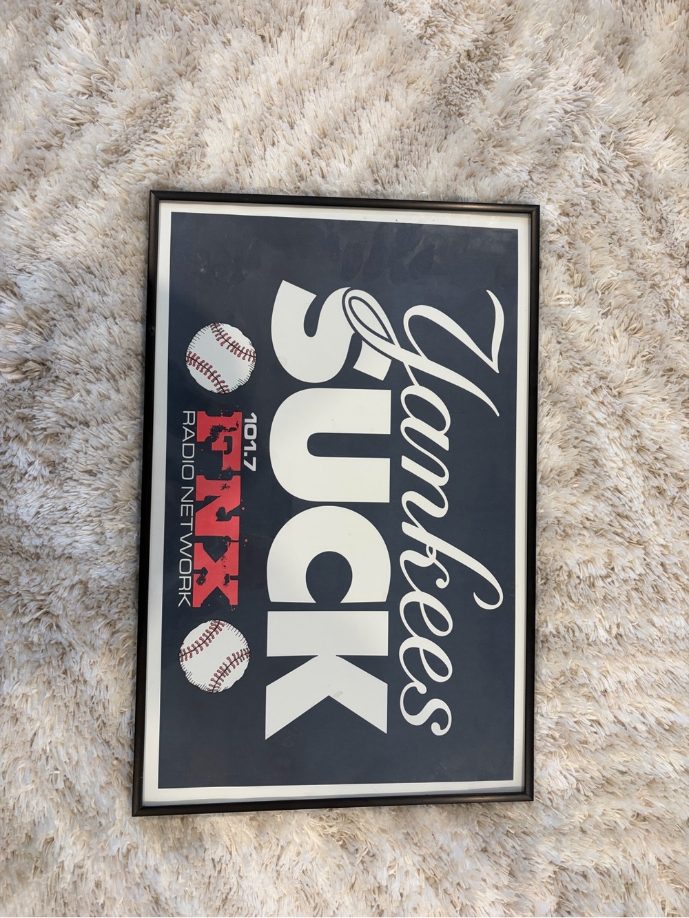 Yankees Suck Framed Wall Art